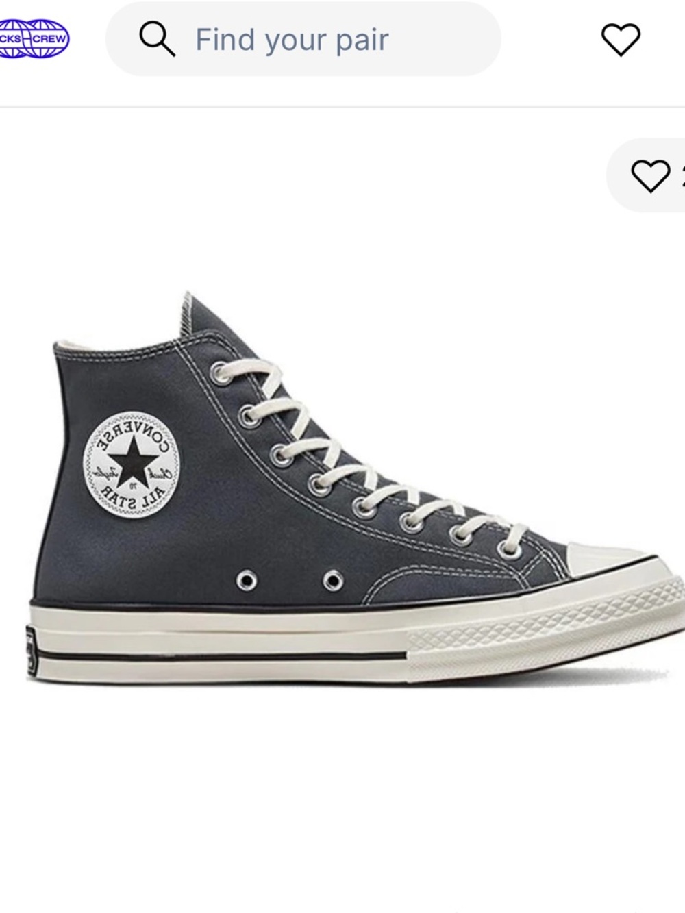 Converse Chuck 70 All Star Vintage Iron Grey High Top